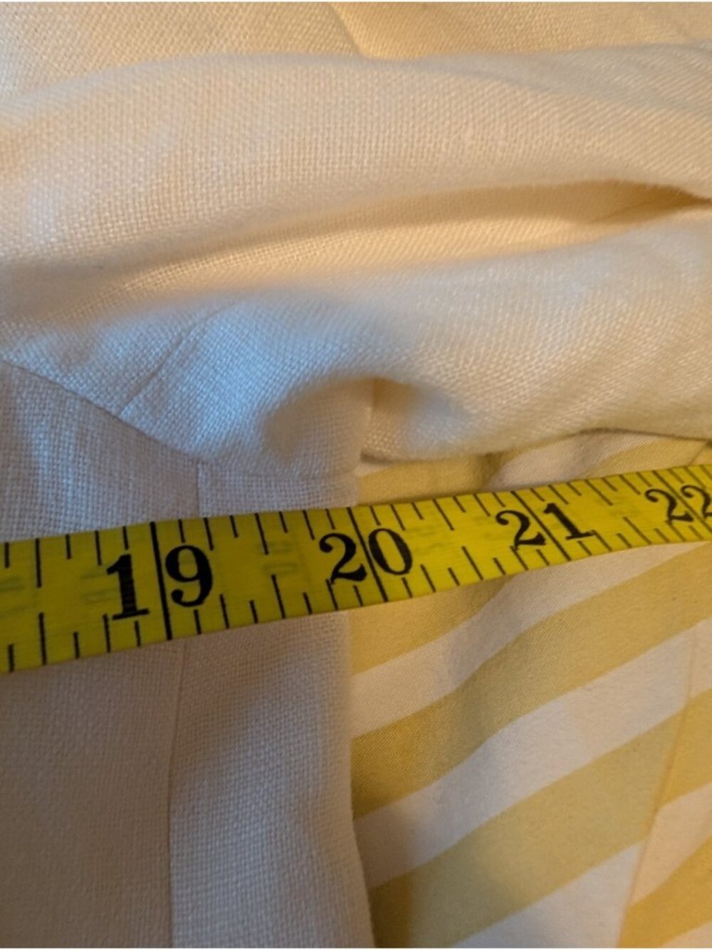 Lauren Ralph Lauren Women’s Size 8 Ivory Linen Blazer Jacket Button Front - Picture 8 of 9